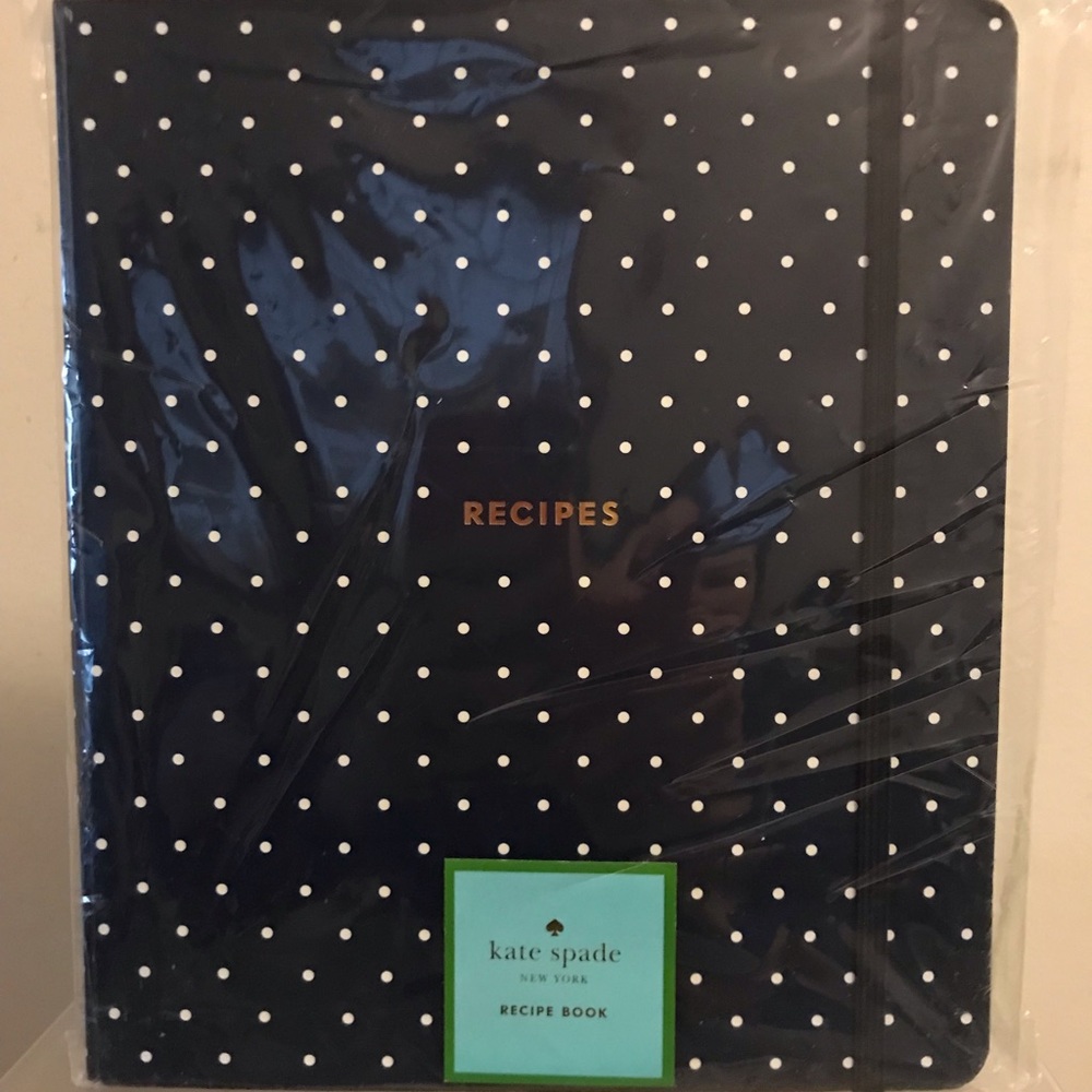 Kate Spade Larabee Dot Navy Recipe Book